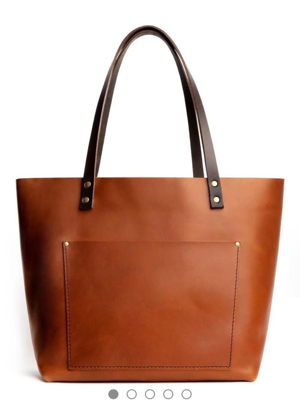 Portland Leather Tote in Honey
